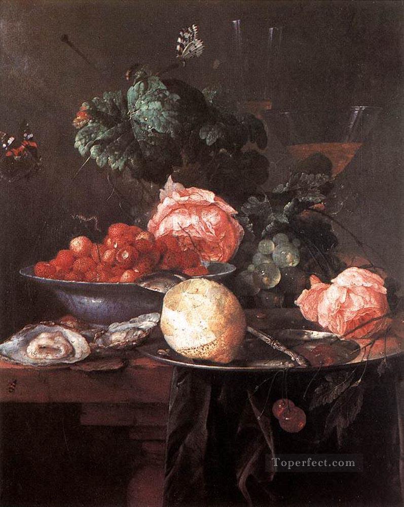 Naturaleza muerta con frutas 1652 Barroco holandés Jan Davidsz de Heem Pintura al óleo